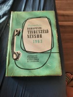 Budapesti Távbeszélő Névsor 1963