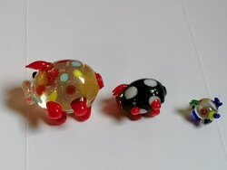 Nagyobb méretű szerencsehozó kabala üveg malacok, kabalák 53.