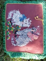 Retró díszpárna cicás