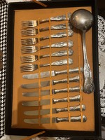 Super Inox evőeszköz készlet ezüstözött