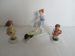 RÉGI,BODROGKERSZTÚRI LÁNY FIGURÁK. ALKUKÉPES!