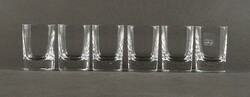 1T969 Modern Shape Italian LUIGI BORMIOLI Brandy Short Spirit Glass Set 6 Pieces