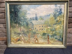 Vincze winner 1925-2001 painter, titled / ball players.