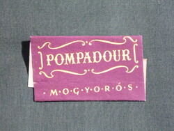 Csokoládé címke,Budapesti csokoládégyár,Pompadour mogyorós szelet, 1,70 Ft