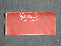 Csokoládé címke,Szerencsi csokoládégyár,Nugát különlegesség, 2 Ft