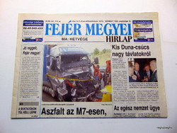 2003 szeptember 13  /  FEJÉR MEGYEI HÍRLAP  /  AJÁNDÉKBA :-) Ssz.:  24416