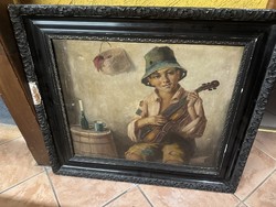 Szász István festőművész . Hegedűs
