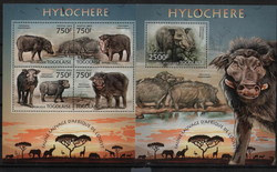 Togo - Erdei disznó kisív+blokk (2013)