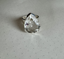 HEGYIKRISTÁLY ezüst gyűrű 60-as méret