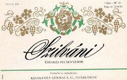 Boros címke: Szilváni Kecskemét.