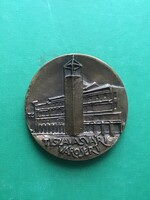 Bronz plakett Tiszavasvári Városért