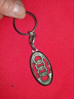 Retro autós fém kulcstartó AUDI LOGÓ JEL a képek szerint