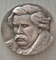 Somogyi Árpád  Móricz Zsigmond bronz vagy réz plakett - Mezőtúr Emlékére 1879-1979