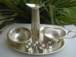 Antique silver plated christening set
