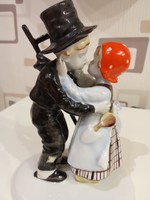 Metzler- Ortloff porcelán,kéményseprűs kisfiú