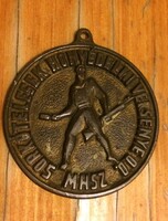 MHSZ sor kötelesek  honvédelmi versenye  hátlapon : győr 1977 jelvény érem plakett medál