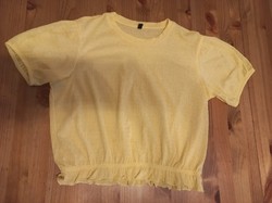 Sinsay sárga selymes blúz S