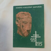 Imakártya  "Ezeréves keresztény magyarság 975 - 1975"