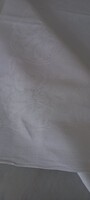 Fehér damaszt abrosz- monogrammos-