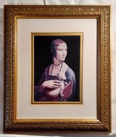Leonardo da Vinci: Hölgy hermelinnel fotónyomat
