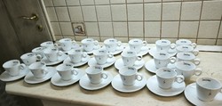 Porcelán, Jacobs Cappuccino csésze + alátét, kávéspohár alátéttel eladó! 24 pohár, 17 tányér