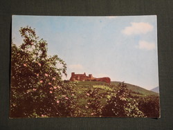 Képeslap,Borsod Tourist,Boldogkőváralja,Várrom látkép,részlet,1973-