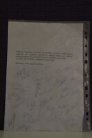 MTK Hungária labdarúgó csapat tagjainak aláírása 1999 A009