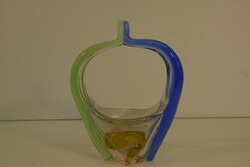 Frantisek zemek üvegkosár üvegváza A053