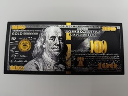 Aranyozott 100$ bankjegy