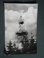 Képeslap,fotó,Bánkút,Bálvány,Petőfi Sándor kilátó, látkép,részlet, 1956-