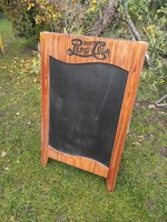 Krétás nagyméretű kétoldalú utcai megállító tábla - Pepsi Cola márkás, 60x100 cm nagyságú