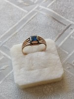 14 K arany Régi zafírral ékesített női gyűrű