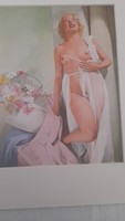 Pin-up girl erotikus nyomat
