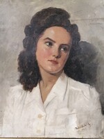 Mihalovits Miklós 60x50 cm olaj/vászon 1943.