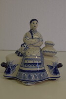 Vintage porcelán vajtartó A063