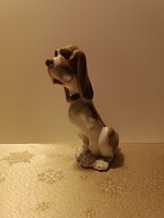NAGYOBB MÉRETŰ, HIBÁTLAN LLADRO NAO SPANYOL PORCELÁN - MESESZÉP KUTYUS