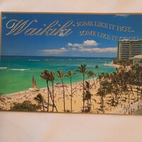 Képeslap bélyeggel Waikiki  Beach (Hawaii)   1996.