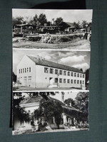 Képeslap,Csokonyavisonta,mozaik,gyógyfürdő,büfé,söröző,iskola,üdülő látkép,részlet,1963-