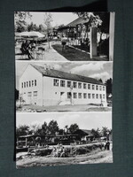 Képeslap,Csokonyavisonta,mozaik,gyógyfürdő,strand,büfé,söröző,tekepálya,iskola látkép,részlet,1963-