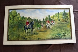 Nagy vadászjelenetes festmény [X-SAJT]