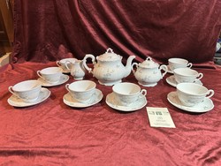 Zsolnay Kék Barackvirág mintás Porcelán Teáskészlet