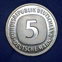 RITKA! 5 márka,  1984 "F"  forgalmi sorból  PP.  (3)