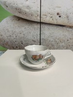 Aquincumi Porcelán ” Gyula “ Dísz Kávéscsésze A116