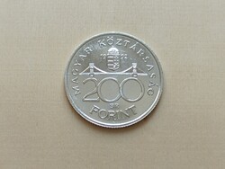 Ezüst 200 forint 1992. Tükrös.