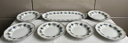 Hollóházi porcelán szeder mintás szendvicses