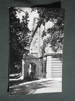 Képeslap,Dubicsány,Vay-kastély,park,SZOT üdülő látkép,részlet,1963-