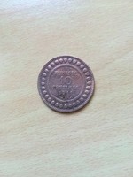 Tunézia 10 Centimes 1911 Muhamad al-Nasir