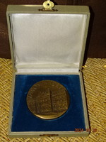 CSÍKSZENTMIHÁLYI RÓBERT ( 1940 - 2021 ) : VÁROSUNKÉRT ( BÉKÉS ) BRONZ 2 OLDALAS PLAKETT