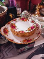 Royal Albert  Old Country Roses  porcelán sütis készlet