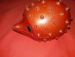 Retro trafikáru bazáráru extrém ritka gurulós DMSZ sündisznó játék figura 19 X 17 cm a képek szerint